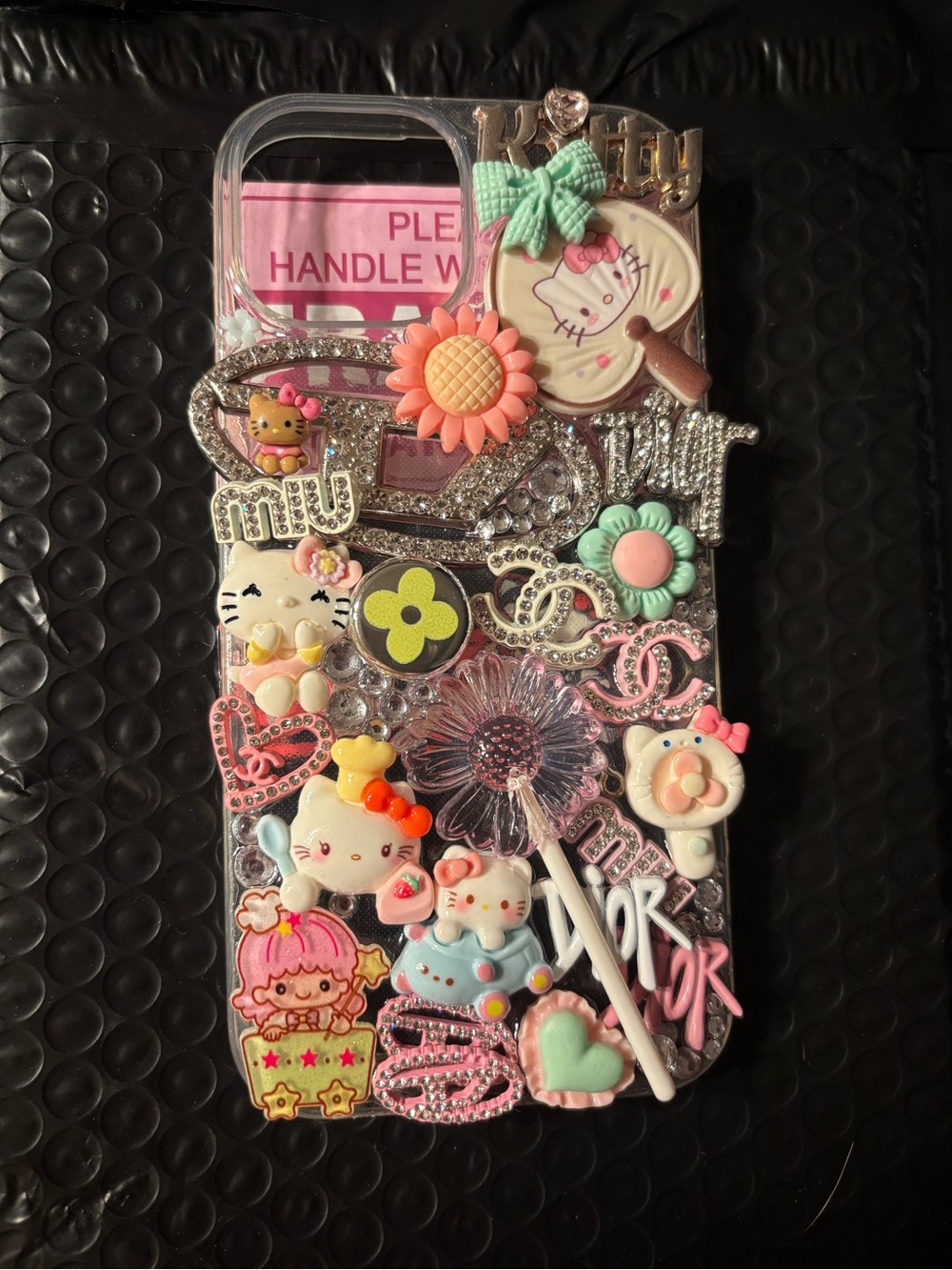 NEW SANRIO CLEAR iPHONE 15 JUNK CHARM CASE